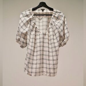Ann Taylor Plaid Women's Top
